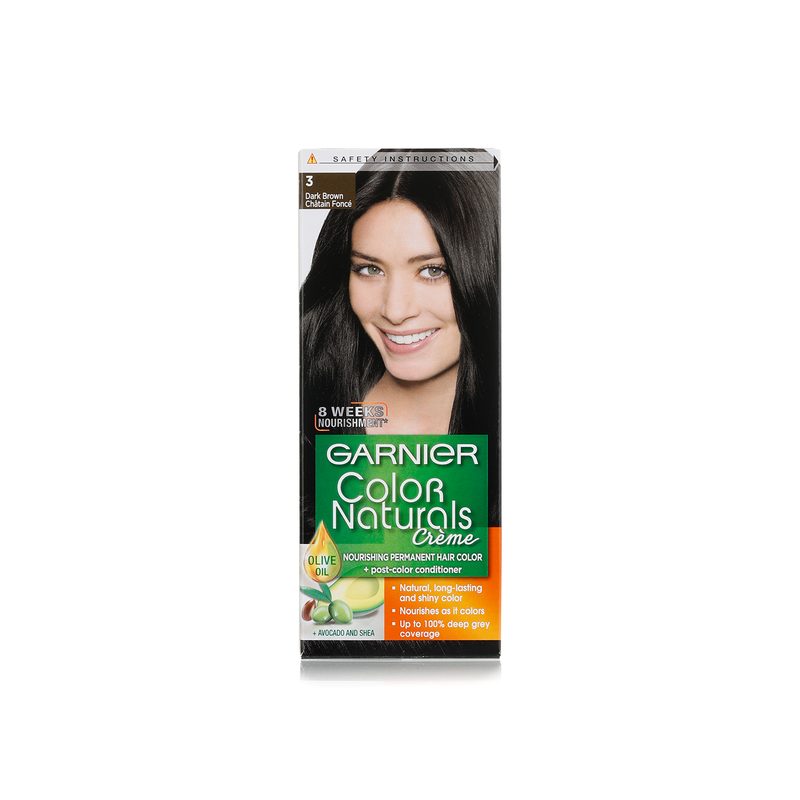 GARNIER HAIR COLOR NATURAL CR / 3 (DARK BROWN)