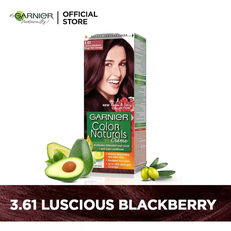 GARNIER HAIR COLOR NATURALS CR /3.61(LUCIOUS BLACKBERRY)15% OFFER